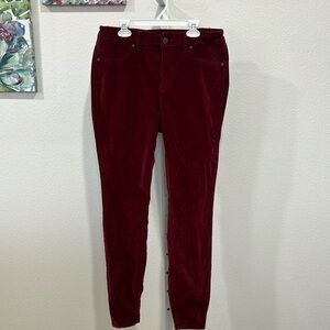 Dip Crimson Red Corduroys! Pefrect for the holidays!